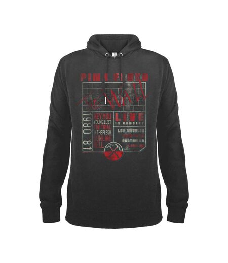 Amplified Unisex Adult The Wall Poster Pink Floyd Hoodie (Slate)