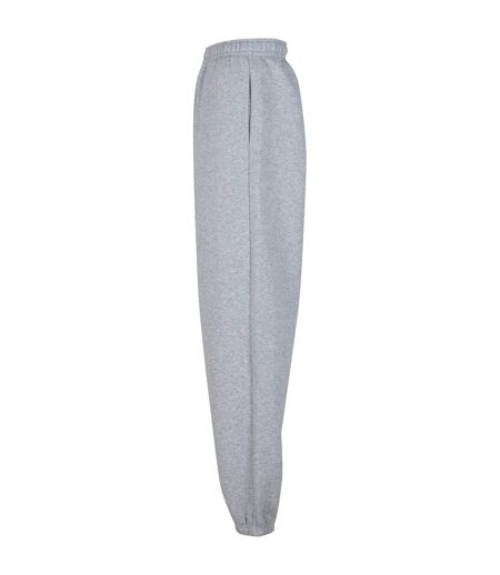 Womens/ladies Fluffy Sweatpants Heather Grey Build Your Brand