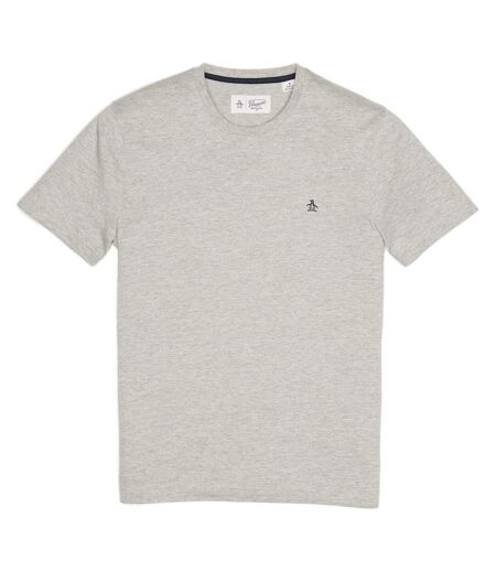 Mens Pin Point Organic Cotton T-shirt Grey Original Penguin
