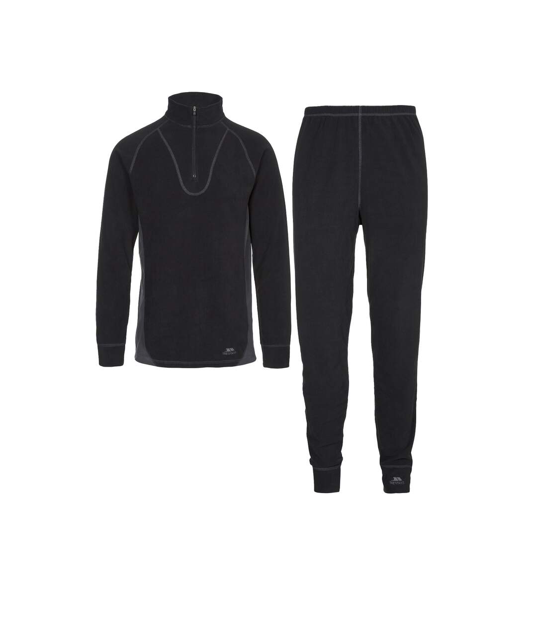 Unisex Thriller Thermal Top And Bottom Set Black X Trespass-1