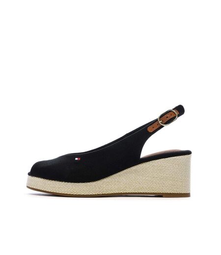 Sandales noires femme tommy hilfiger flags