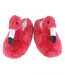 Ladies Novelty Pink Plush Flamingo Slippers-3