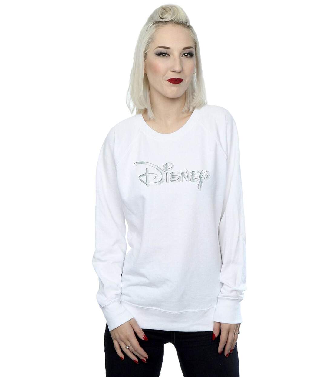 Disney - Sweat GLACIAL LOGO - Femme (Blanc) - UTBI13867-2