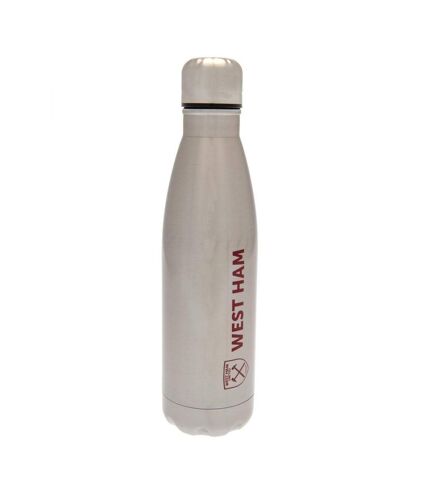 West Ham United FC Thermal Flask (Silver) (One Size) - UTTA4391