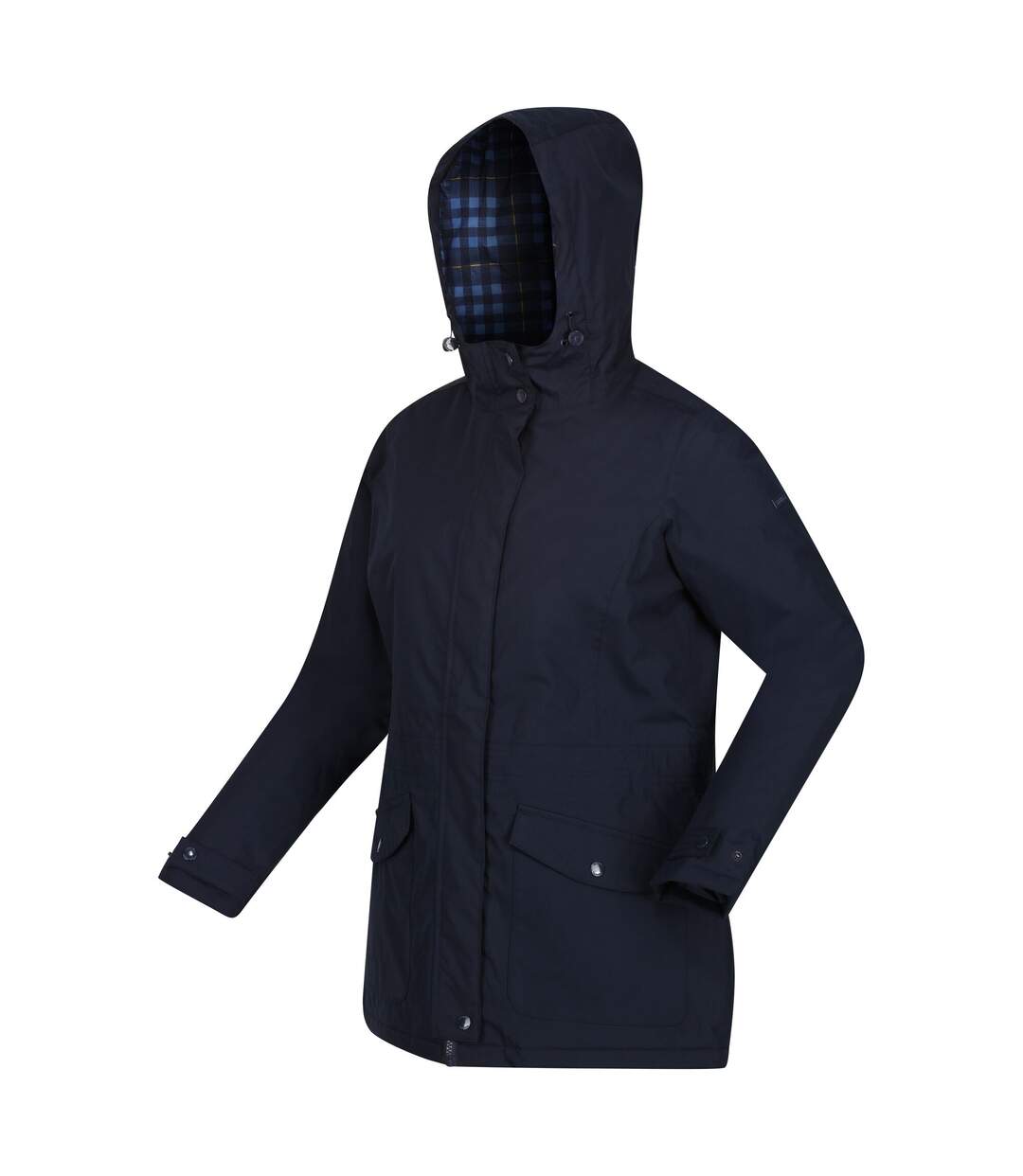 Veste imperméable brigida femme bleu marine à carreaux Regatta-3