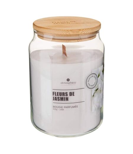 Bougie Parfumée en Verre Vicky 435g Fleurs de Jasmin