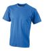 T-shirt homme poche poitrine - JN920 - bleu roi - workwear