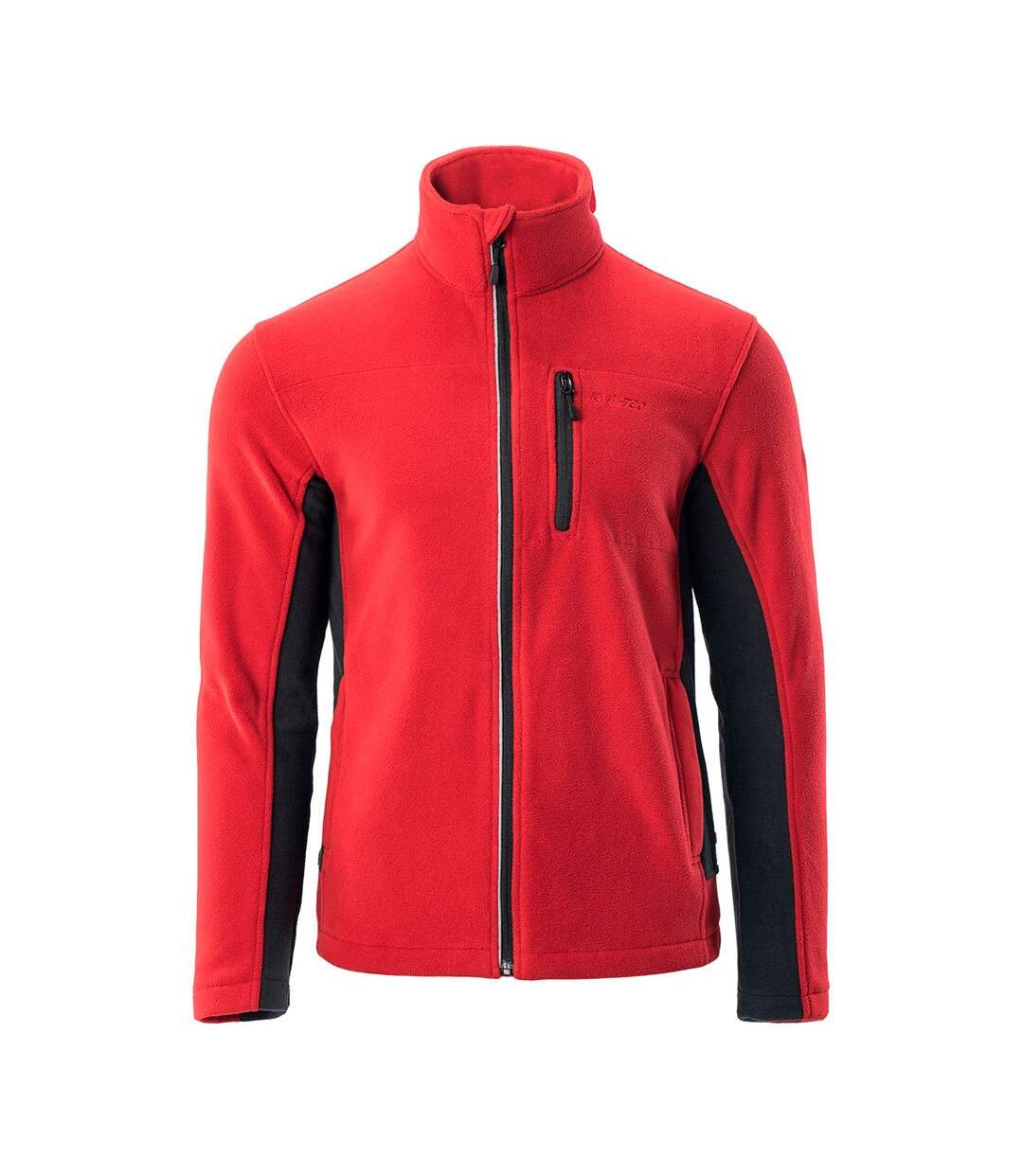 Veste polaire kasim homme rouge foncé / anthracite Hi-Tec-1