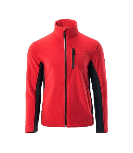 Hi-Tec Mens Kasim Fleece Jacket (Dark Red/Anthracite) - UTIG985