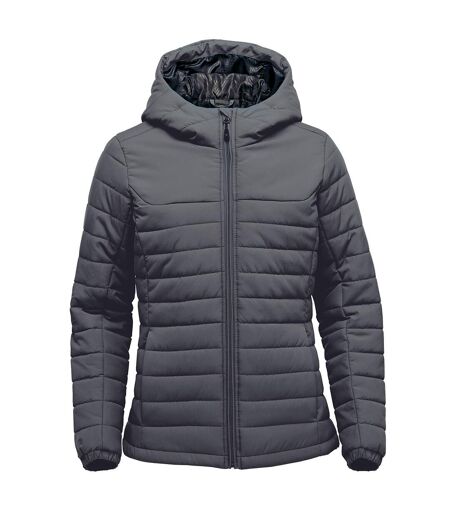 Womens/ladies nautilus quilted hooded jacket dolphin Stormtech