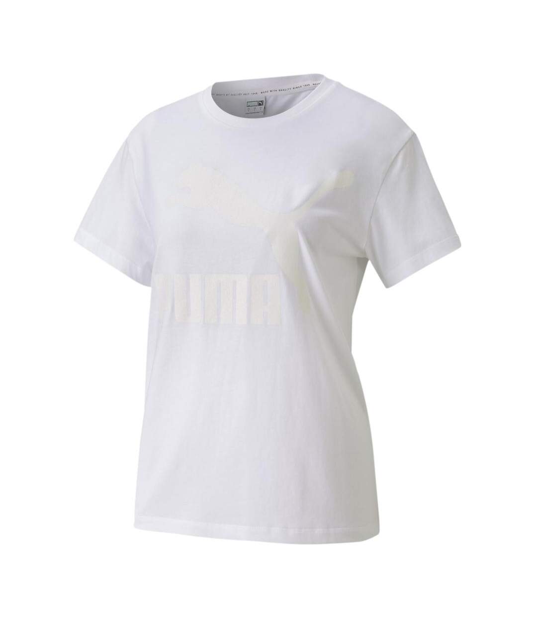 T-shirt Blanc Femme Puma Classics - XS-1