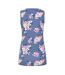 Débardeur Motif/style Imprimé Wildflower Femme Bleu Rose Blanc Lazy Jacks-3