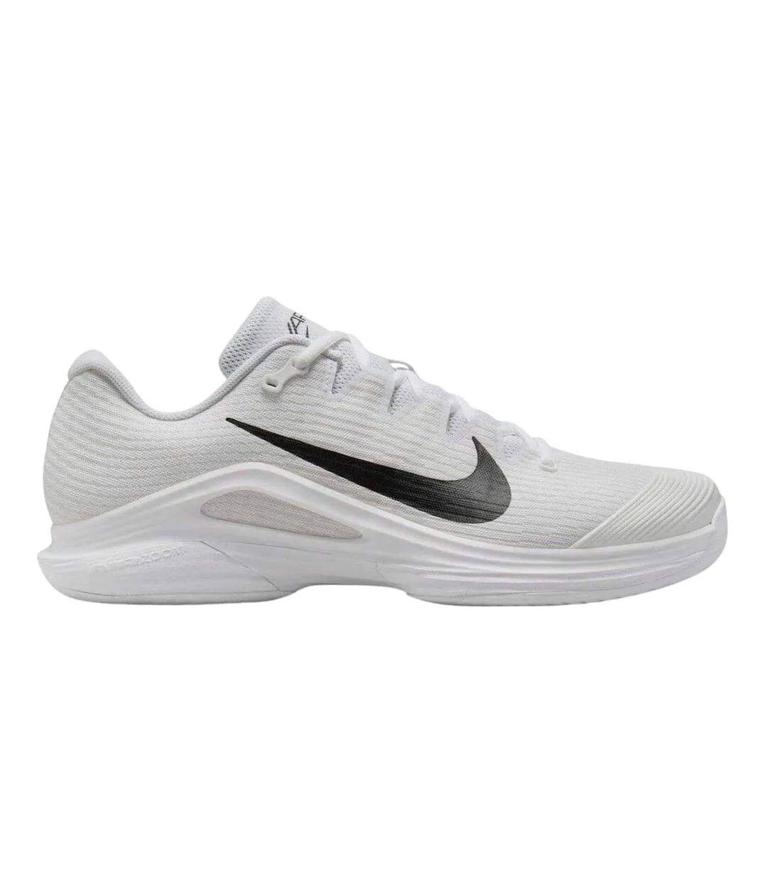 Mens Logo Low Cut Tennis Shoes White Black Nike-1