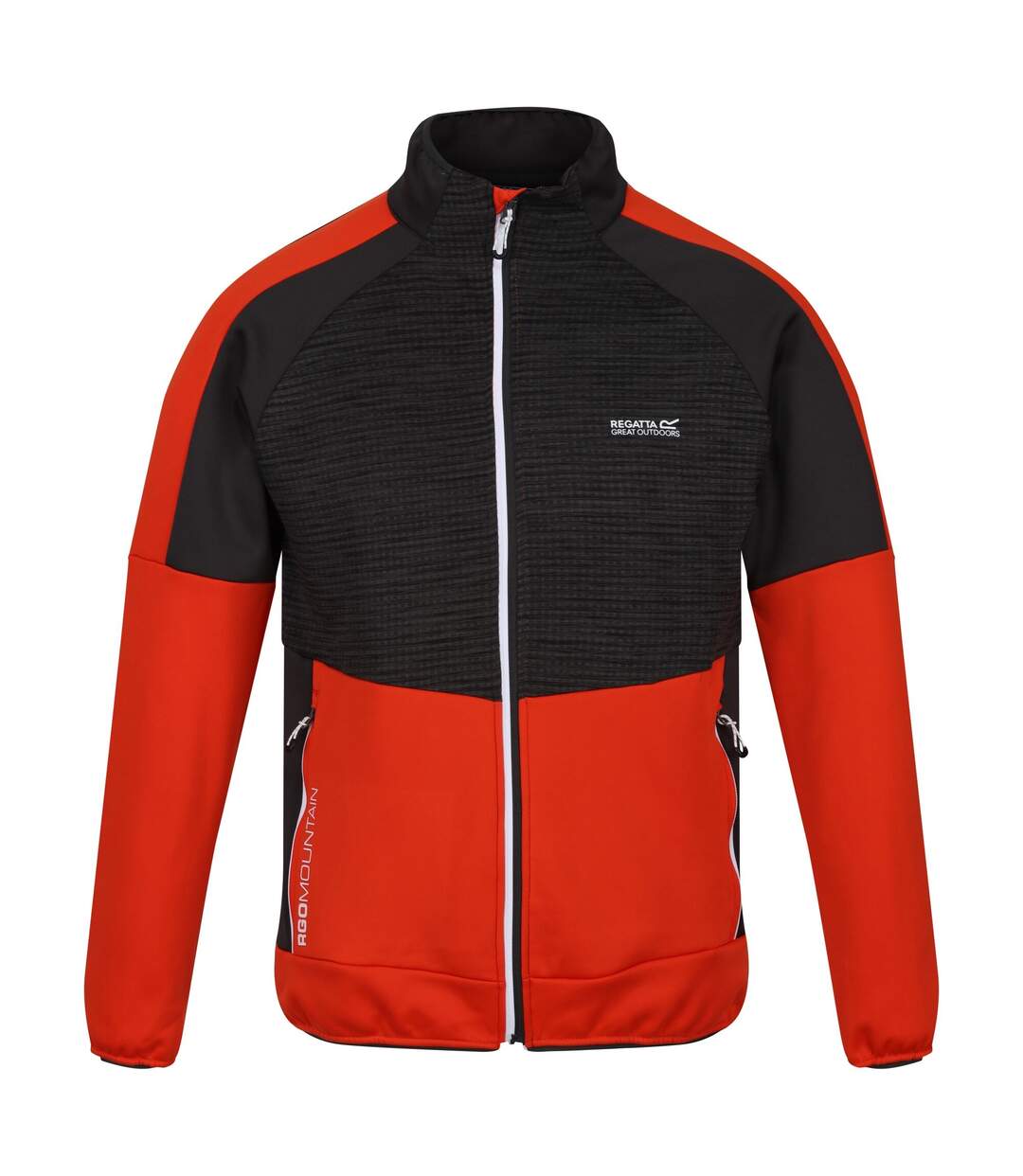 Veste softshell yare homme rouge orangé / cendre Regatta-1