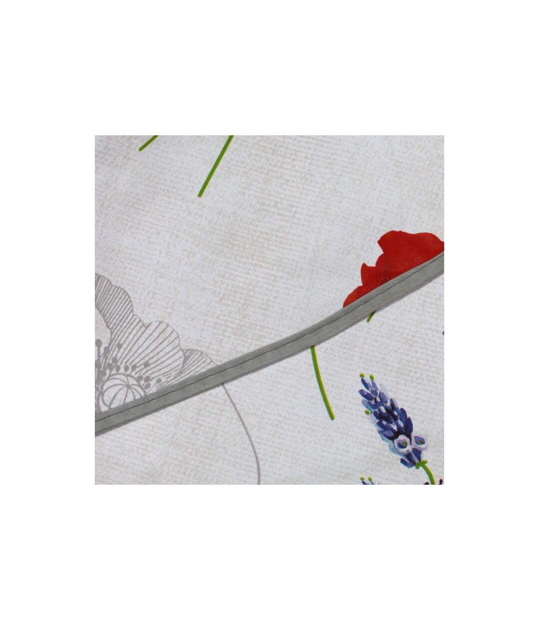 Nappe Ronde Imprimé Sisteron 160cm Blanc-3
