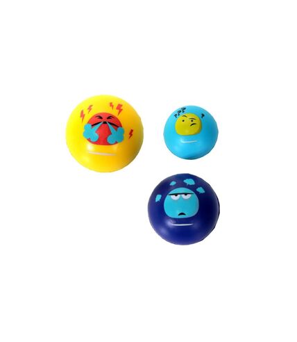 Lot de 3 Balles Anti-Stress 7cm Multicolore