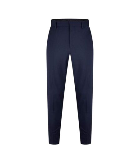 Mens Getlin Flex Pleated Slim Formal Trousers Dark Blue Hugo