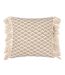 Saku fringed blossom cushion cover 50cm x 50cm olive Yard