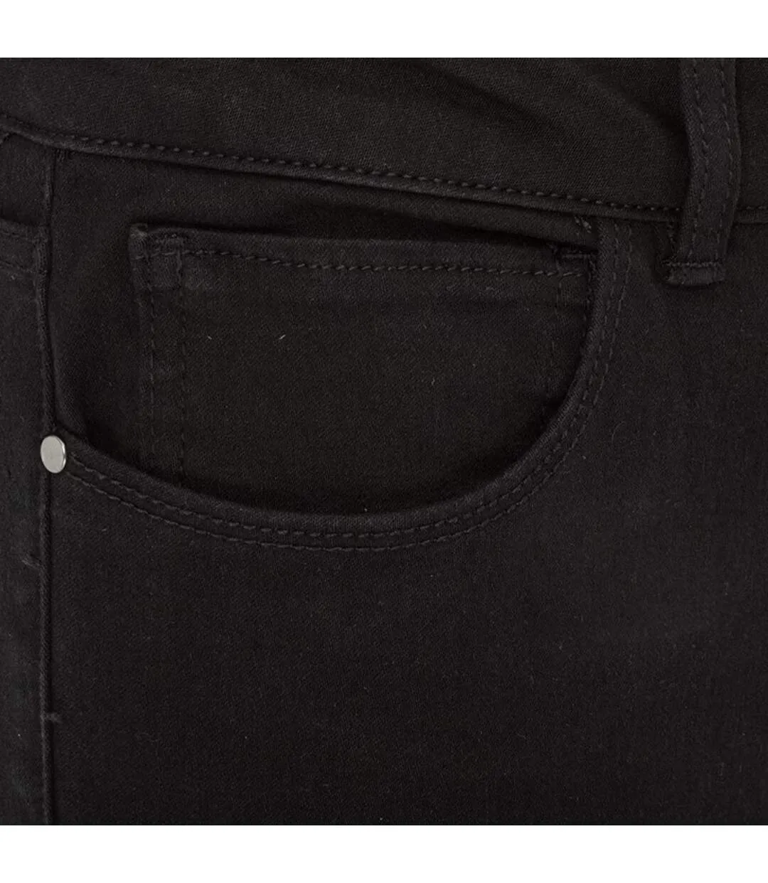 Womens/ladies Cotton Skinny Jeans Black Firetrap-4