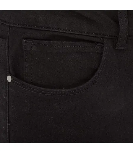 Womens/ladies Cotton Skinny Jeans Black Firetrap