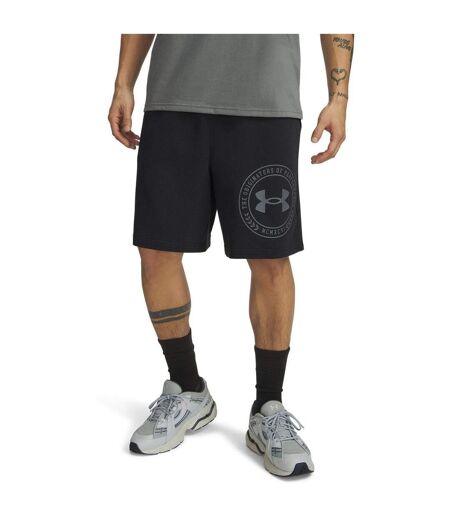 Mens Rival Graphic Shorts Black Under Armour