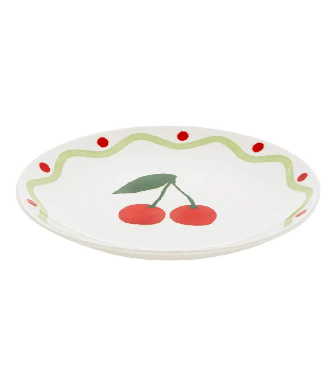 Lot de 6 Assiettes à Dessert Cerise 19cm Multicolore-2