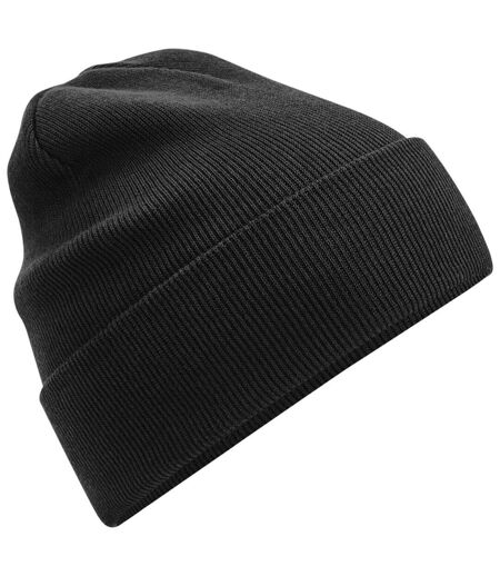 Bonnet À Revers En Coton Biologique Original Noir Beechfield