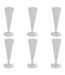 Lot de 6 Flûtes à Champagne Réutilisable Paillettes 12cl Or-1