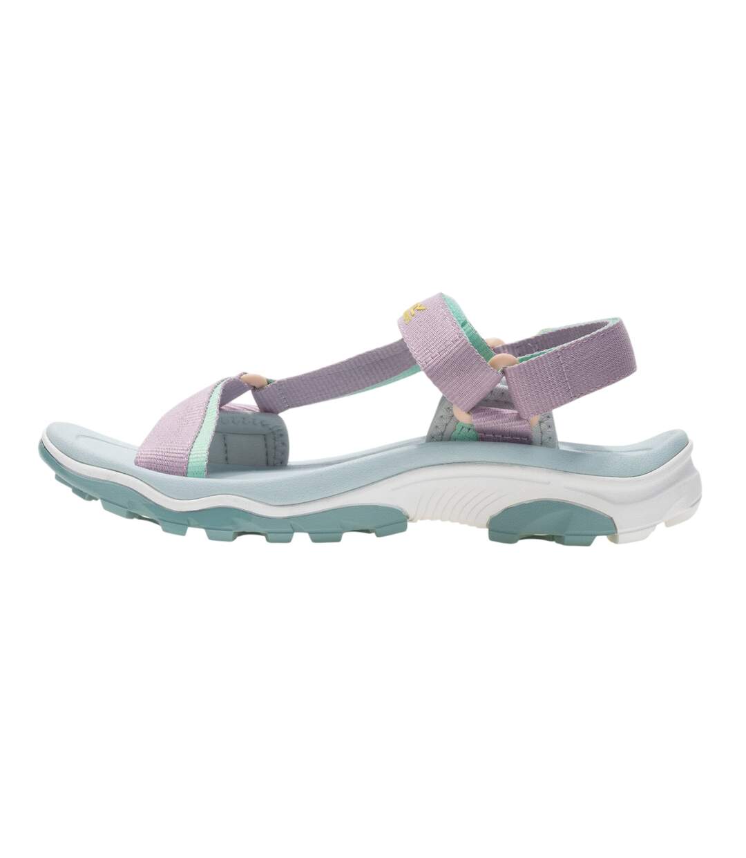 Womens/ladies Contrast Sandals Powder Lilac Ice Green Regatta-3