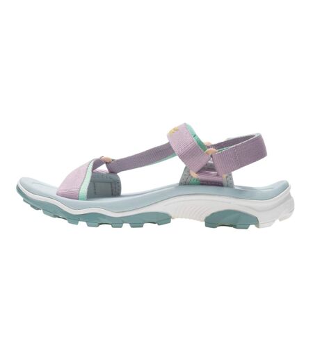 Womens/ladies Contrast Sandals Powder Lilac Ice Green Regatta