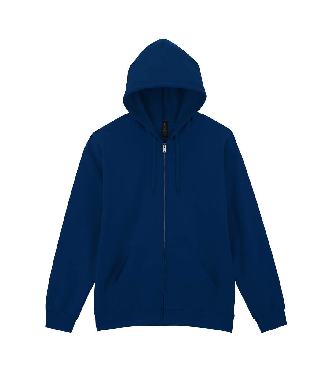 Unisex Adult Softstyle Fleece Midweight Full Zip Hoodie Navy Blue Gildan-1