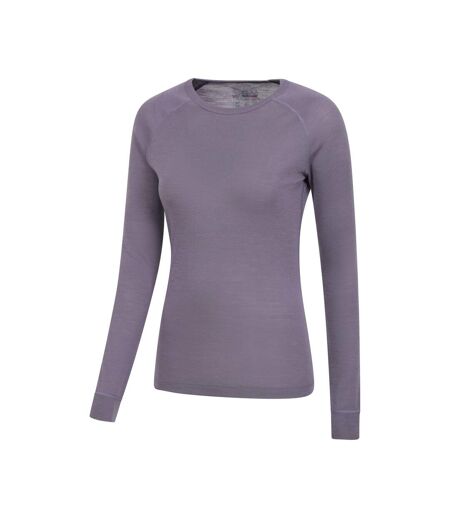 Haut thermique merino femme gris clair Mountain Warehouse