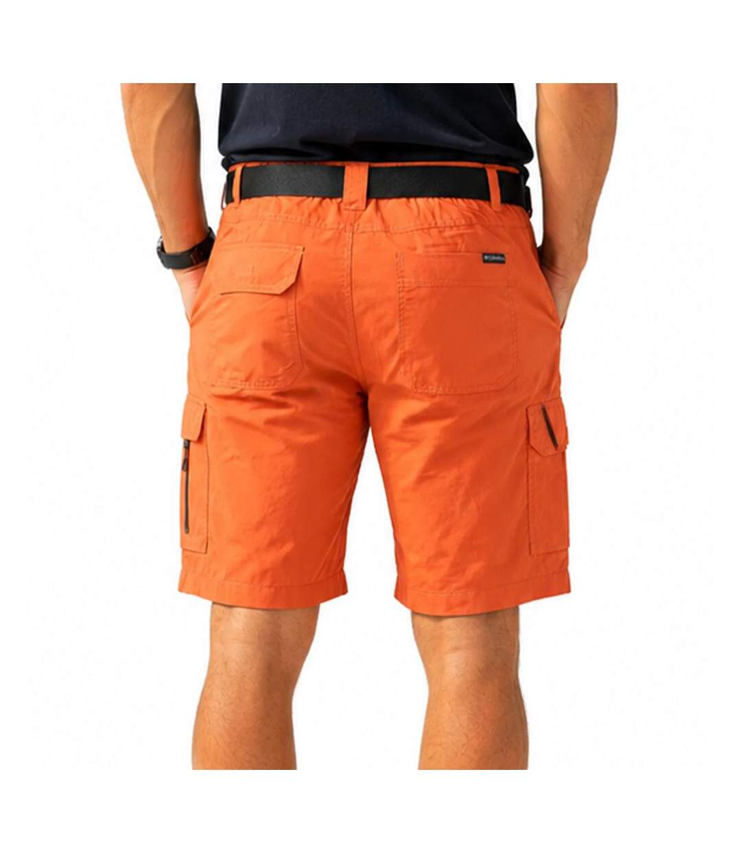 Short cargo orange homme columbia utilitaire silver ridge-2