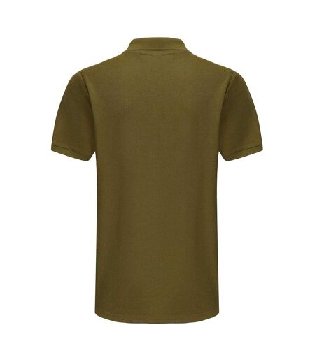 Mens Embroidered Logo Polo Shirt Khaki Slazenger