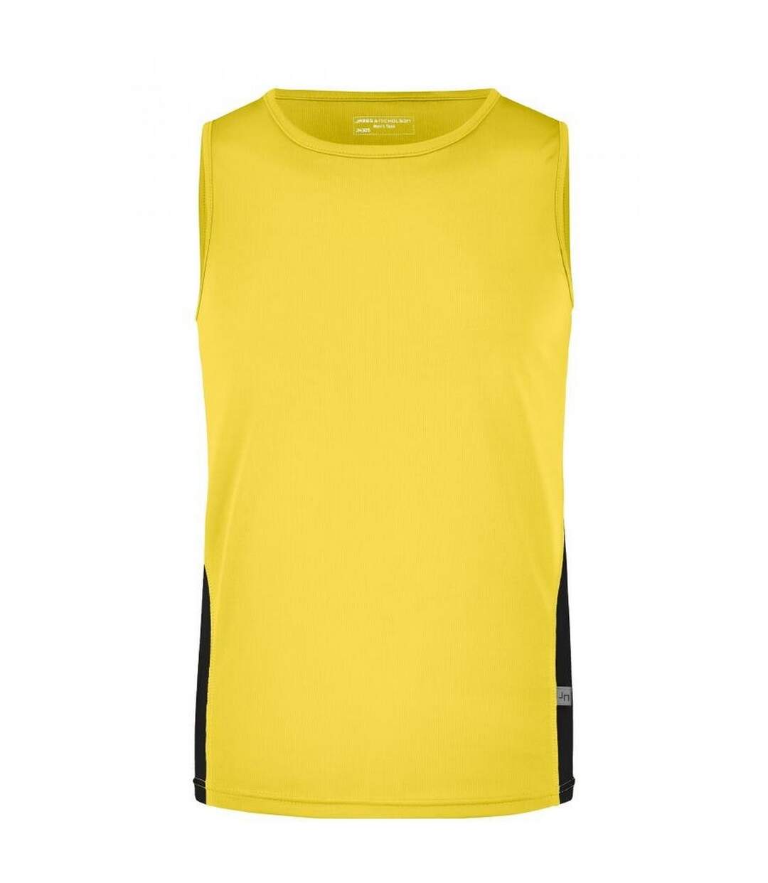 Débardeur Homme Jaune Noir James And Nicholson-1