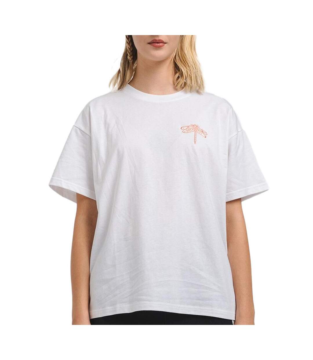 T-Shirt blanc femme converse high summer skate-1