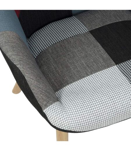 Fauteuil design patchwork Milano - Gris