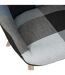 Fauteuil design patchwork Milano - Gris-4