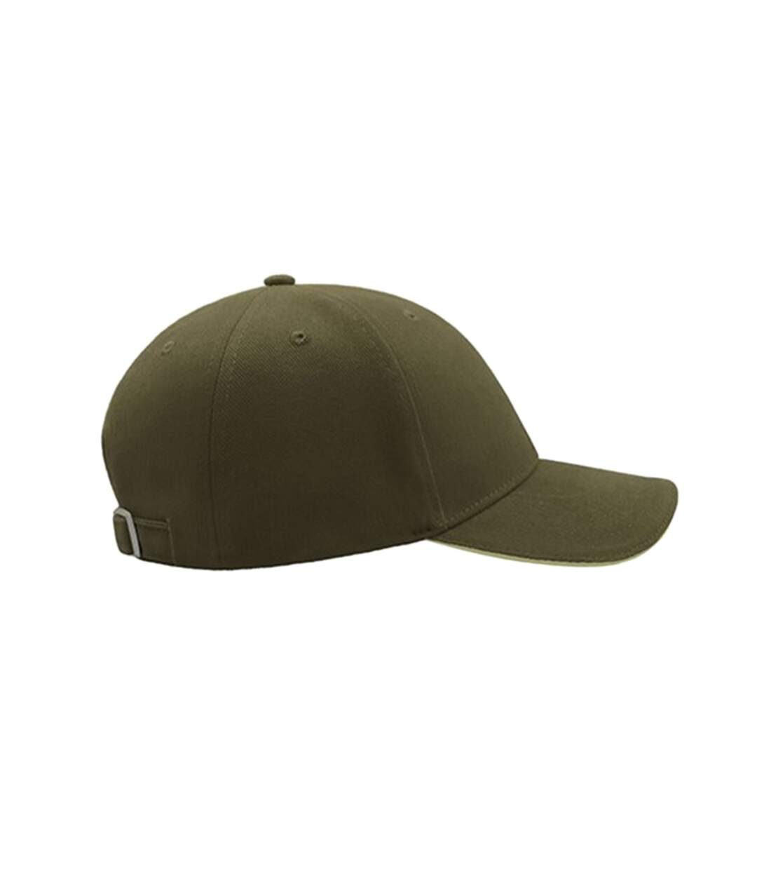 Atlantis Liberty Sandwich Heavy Brush Cotton 6 Panel Cap (Olive) - UTAB193-3