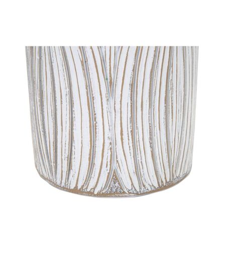 Vase Déco à Motifs Atene 60cm Blanc