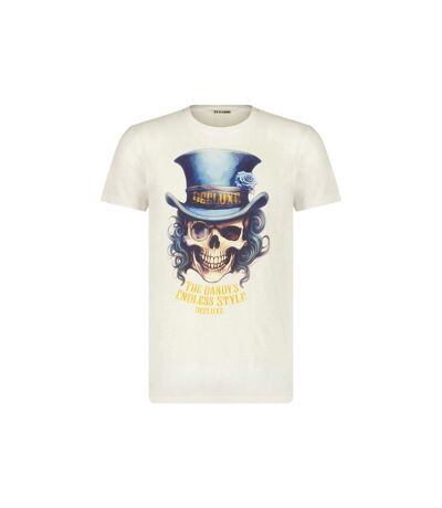 tshirt col rond avec tête de mort avec chapeau haut-de-forme DANDY