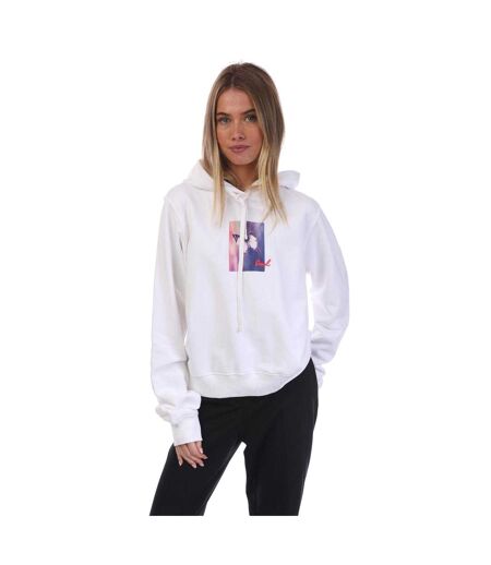 Womens/ladies Reggy Relaxed Fit Hoodie White Diesel