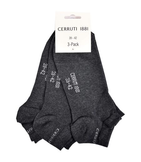 Chaussettes homme CERRUTI 1881 Confort et qualité -Assortiment modèles photos selon arrivages- Pack de 6 paires SNEAKERS CERRUTI Anthracite