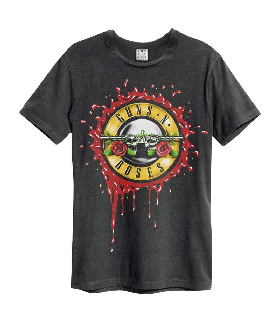 T-shirt Bloody Bullet Adulte Charbon Amplified-1