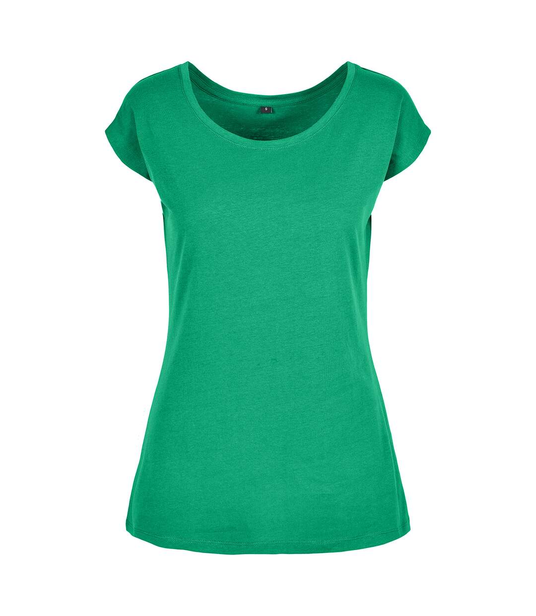 Womens/ladies wide neck t-shirt light mint Build Your Brand-1