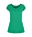 Womens/ladies wide neck t-shirt light mint Build Your Brand