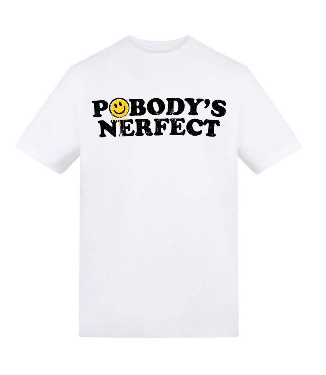 T-shirt Motif/style Fantaisie Pobodys Nerfect Homme Blanc AWD-1
