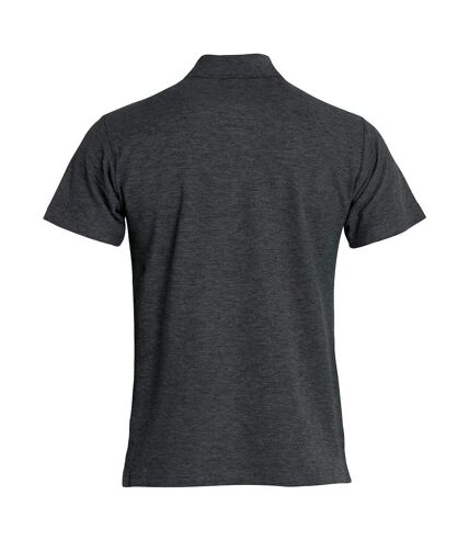 Clique Mens Basic Melange Polo Shirt (Anthracite) - UTUB432