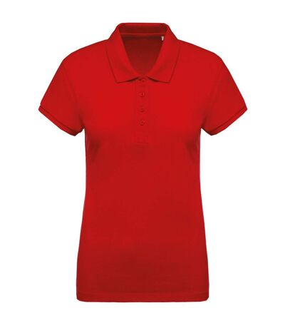 Kariban Polo en piqué biologique pour femmes/femmes (Rouge) - UTPC2986