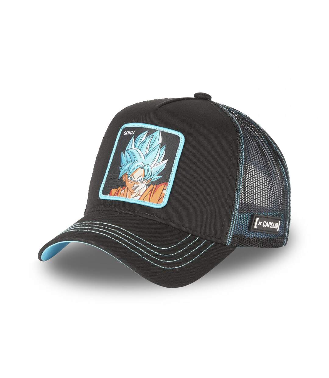 Casquette trucker avec filet Dragon Ball Super Black Goku Capslab-1